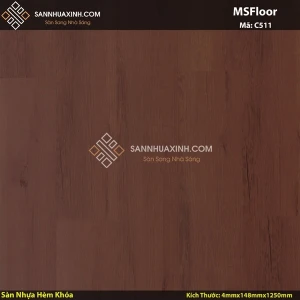 Sàn Nhựa Giả Gỗ Có Hèm Khóa Msfloor C511