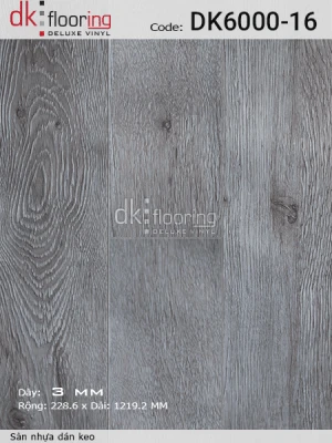 Sàn Nhựa Dán Keo DK6000-16 - sàn nhựa giả gỗ hàn quốc