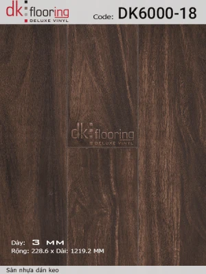 Sàn Nhựa Dán Keo DK6000-18 - sàn nhựa giả gỗ hàn quốc