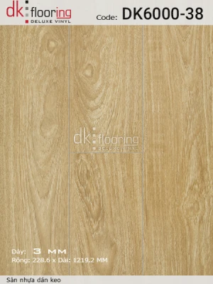 Sàn Nhựa Dán Keo DK6000-38 - sàn nhựa giả gỗ hàn quốc