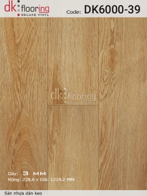 Sàn Nhựa Dán Keo DK6000-39 - sàn nhựa giả gỗ hàn quốc
