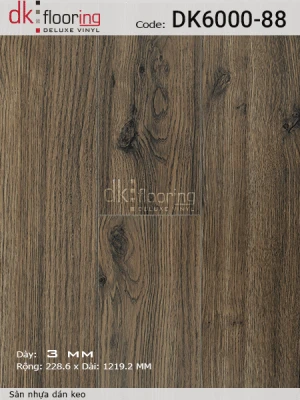 Sàn Nhựa Dán Keo DK6000-88 - sàn nhựa giả gỗ hàn quốc