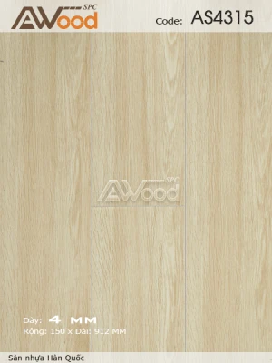 Sàn Nhựa Hèm Khoá Awood AS4315 - sàn nhựa hèm khóa giá rẻ