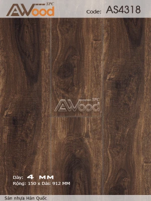 Sàn Nhựa Hèm Khoá Awood AS4318 - sàn nhựa hèm khóa giá rẻ
