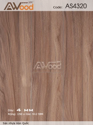 Sàn Nhựa Hèm Khoá Awood AS4320 - sàn nhựa hèm khóa giá rẻ