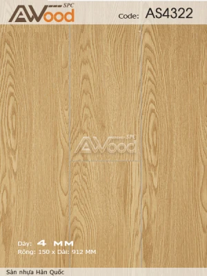 Sàn Nhựa Hèm Khoá Awood AS4322 - sàn nhựa hèm khóa giá rẻ