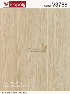 Sàn Nhựa Hèm Khóa Vinapoly SPC V3788