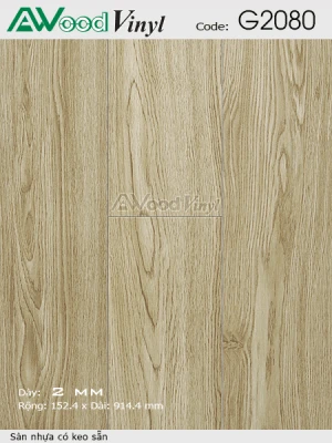 Sàn nhựa giả gỗ có keo sẵn G2080
