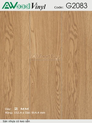 Sàn nhựa giả gỗ có keo sẵn G2083- sàn nhựa tự dính giá rẻ