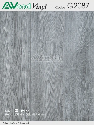 Sàn nhựa giả gỗ có keo sẵn G2087 sàn nhựa tự dính giá rẻ
