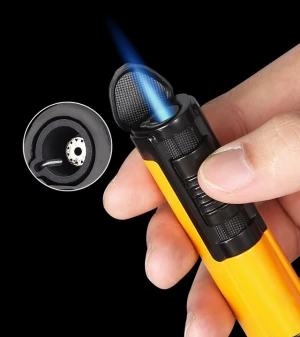 Bật lửa một tia khò xì gà chống gió cao cấp LC6415