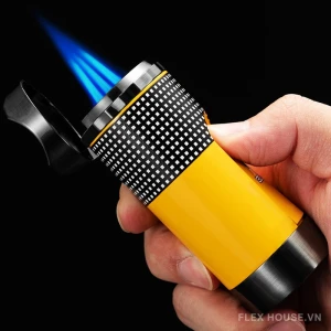 Bật lửa xì gà chống gió ba tia cao cấp SSR530