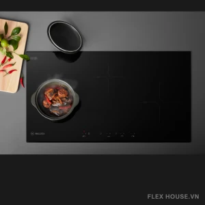 Bếp kính âm 2 từ và 1 điện Malloca MH-03IR N