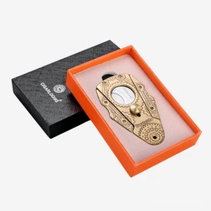 Dao cắt xì gà cánh bướm lưỡi inox họa tiết bánh răng CGL5139