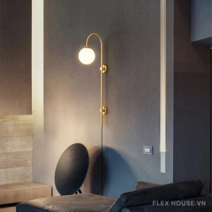 Đèn gắn tường decor đồng thau Minimalist FLM504