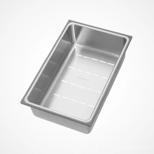 Rổ inox chữ nhật cho chậu rửa chén L-11