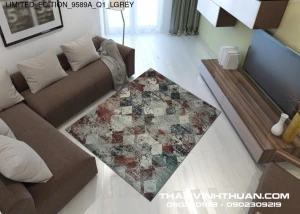 Thảm Sofa phòng khách LIMITED_EDITION_9589A_Q1_LGREY