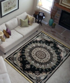 Thảm Sofa Phòng Khách LIMITED EDITION D0909A Black T