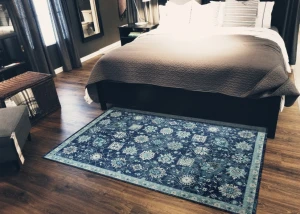 Thảm Sofa Phòng Khách LIMITED EDITION R1557A Dark Blue T