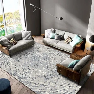 Thảm Lông Ngắn Dệt Xoáy Ma Trận TLNCC 011