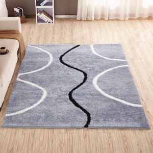 Thảm Lông Ngắn Sóng Xám Sáng TLN 002