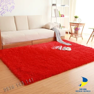 Thảm Lông Xù Cao Cấp Đỏ TLXCC 7