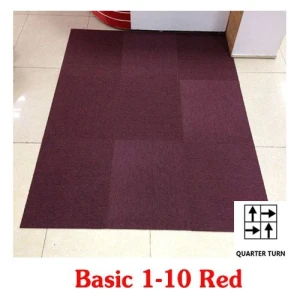 Thảm Gạch Màu Đỏ Basic 01-10