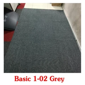 Thảm Gạch Màu Xám Basic 1-02