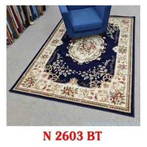 Thảm phòng khách màu xanh dương YL N 2603 BT