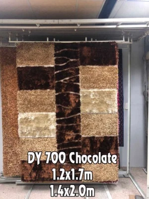Thảm Shaggy lập thể DY 700 Chocolate