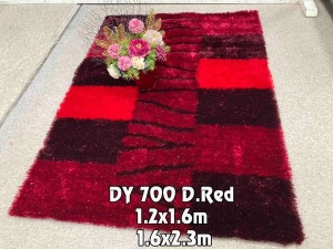 Thảm sofa phòng khách màu đỏ DY 700 Dark Red