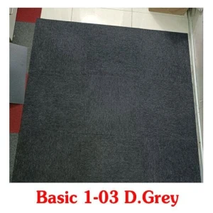Thảm Tấm Xám Đậm Basic 1-03