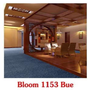 Thảm trải khách sạn màu xanh dương BLOOM 1153