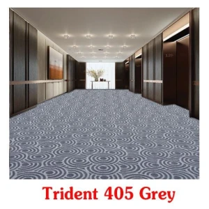 Thảm trải sàn màu xám Trident 405