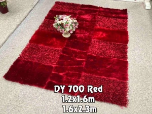 Thảm trang trí màu đỏ DY 700