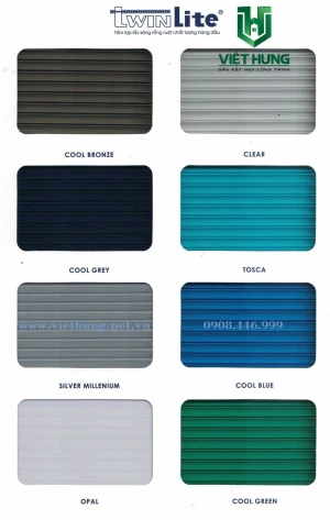 Tấm Lợp Polycarbonate Rỗng TwinLite Indonesia