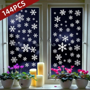 Decal Noel-144 bông tuyết trắng (H)