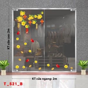 Decal Tết xuân 2025 - Tết cành mai 521B