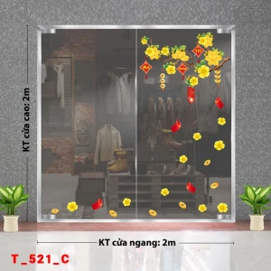 Decal Tết xuân 2025 - Tết cành mai 521C