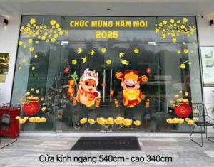 Decal Tết xuân 2025 - Thần tài vui xuân
