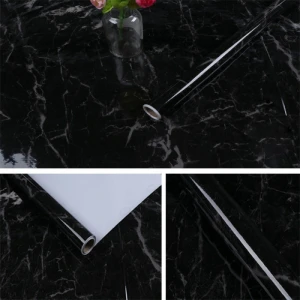 Giấy dán bếp giả đá hoa cương đen cao cấp, chống dầu mỡ