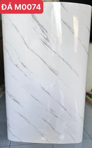 Giấy dán tường đá hoa cương trắng khổ 1,2m x1m có keo