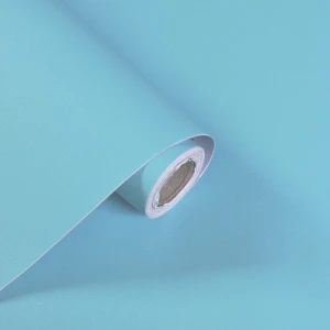 Giấy dán tường màu xanh trơn khổ 1m2, decal chống nước, dán văn phòng, công ty, phòng khách ngủ cao cấp đẹp