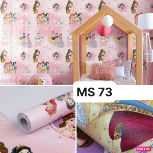 Giấy decal dán tường công chúa cho bé