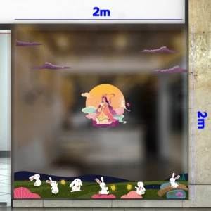 Tết trung thu-Chị Hằng cỡi mây vui trung thu cùng thỏ