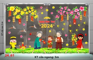 Tết xuân- chân hoa cỏ mùa  xuân 5m