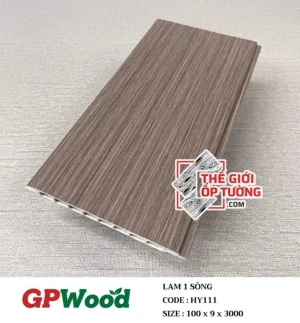 Lam 1 sóng ốp trần, tường nhựa nguyên sinh HY11