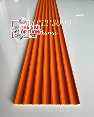 Lam sóng ốp tường bán nguyệt 200x12x3000 màu cam