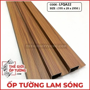 Ốp Tường Lam Sóng Vân Gỗ FLQA22