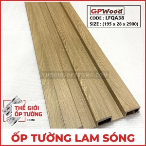 Ốp Tường Lam Sóng Vân Gỗ FLQA38